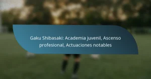 Gaku Shibasaki: Academia juvenil, Ascenso profesional, Actuaciones notables